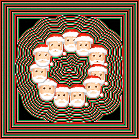 Santa Hypno GIF by PERFECTL00P