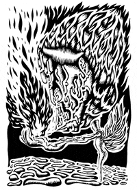 black and white art GIF by Miron