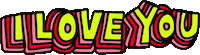 I Love You Sticker by Poppy Deyes