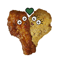 valentines day kiss Sticker by Wingstop