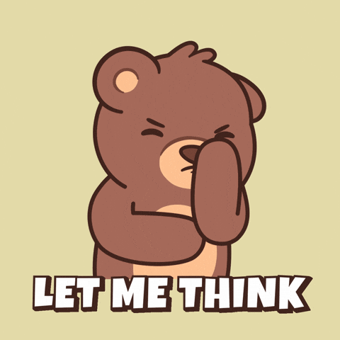 Think Teddy Bear GIF by BEARISH