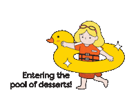 Rubber Duck Swimming Sticker by rachelrax