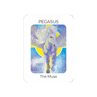 White Horse Sun Sticker