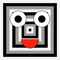 Black And White Smile GIF by Jen Stark