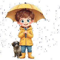 Its Pouring Heavy Rain Sticker