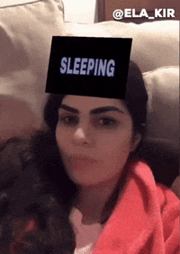 Tired Good Night GIF by Ela