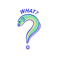 Iamworkinghard what eel eelmoji Sticker