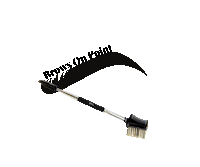 luxbrowsandlashes brows lux brushing brows on point Sticker