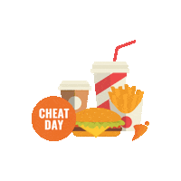 intensivept comida cheat day ipt intensivept Sticker