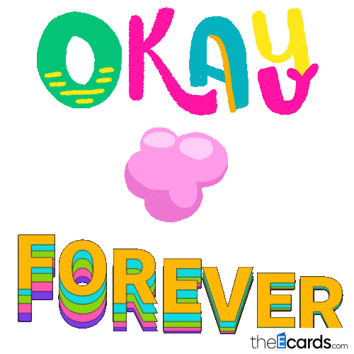 Ok Bye Sticker by TheEcards.com