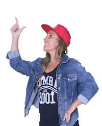 SemmySchilt look point here zumba Sticker