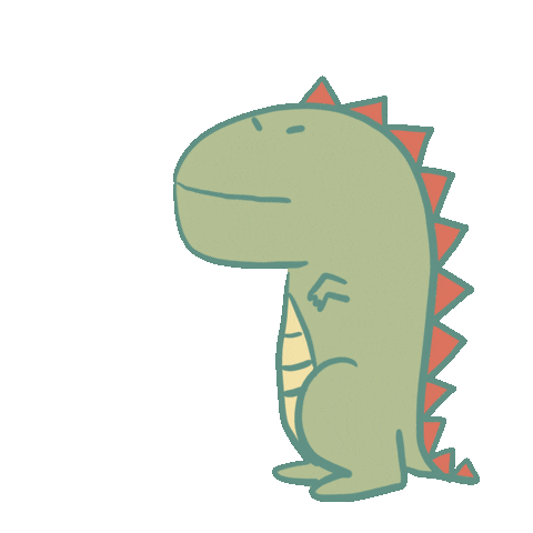 Angry Dinosaur Sticker
