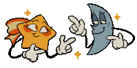 Best Friends Finger Guns Sticker