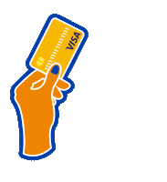 Visa_sa hand tap card tap to pay Sticker