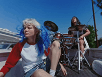 Drums Blue Hair GIF by Devon Again