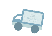 Delivery Truck Sticker by bellafloraofdallas