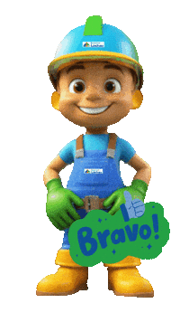 BauzentrumLuechau bravo diy daumen hoch handwerk Sticker