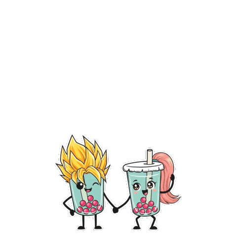 In Love Boba Sticker by ABGEBRÜHT