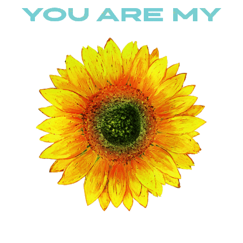 you are my sunshine flower Sticker by ASICS