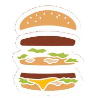 Burger Sticker by McDonald's UAE