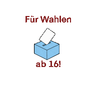 jugendwaehlt wahlen fridaysforfuture demokratie wichtig Sticker
