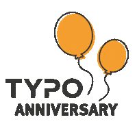 Birthday Anniversary Sticker by Typografics