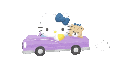starfruitgif sanrio hello kitty tiny chum Sticker