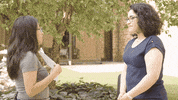 collegeoflakecounty excited friends thank you hug GIF