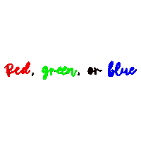 Red Green Blue Rgb Sticker