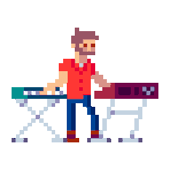 Animation 8Bit Sticker
