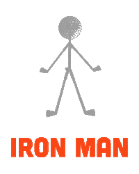 Kaddey golf iron man ironman irons Sticker