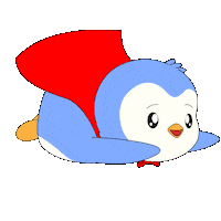 Flying On My Way Sticker by Pudgy Penguins