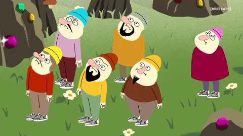 Meh Snow White And The Seven Dwarves GIF by Adult Swim