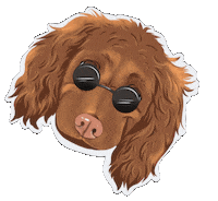 Happy Dog Sticker