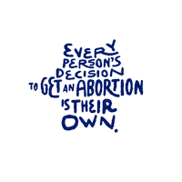 Digital art gif. Snowflake against falling snow, in the style of Bill Melendez's Peanuts specials. On the snowflake, text, "Every person's decision to get an abortion is their own."
