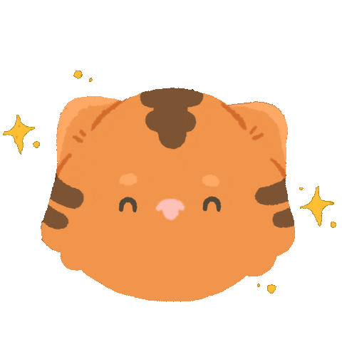 rawrinkimchi sparkle tiger kimchi rawrinkimchi Sticker