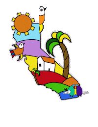 El Salvador California Sticker by Whats That Youre Cookin?