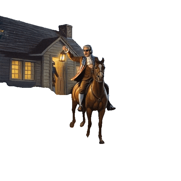 Warning Founding Father Sticker