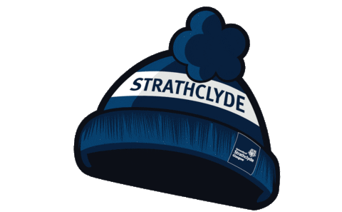 Glasgow University Hat Sticker by University of Strathclyde
