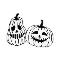 Happy Black And White Sticker