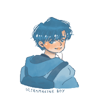 lilyfps boy ultramarine blue boy ultramarineboy Sticker