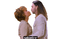 Couple Kiss Sticker by Salon Line