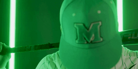 Baseball Ball GIF by Marshall University Athletics