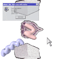 net art STICKER by killer-angel123