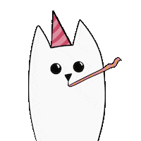 Cat Party Sticker by irinaH
