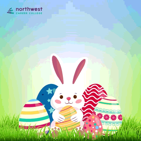 Easteregghunt Eastercelebration GIF by Northwest Career College