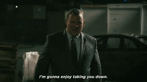 i'm going to take you down andy richter GIF by Team Coco