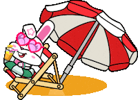 Summer Rabbit Sticker by Tiny Minies