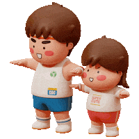 3D Exercising Sticker by CarryGrow