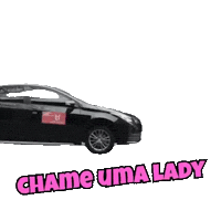 ladydriver pink car carro lady driver Sticker